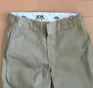 Dickies 874 오리지널 핏 베이지 워크 팬츠
