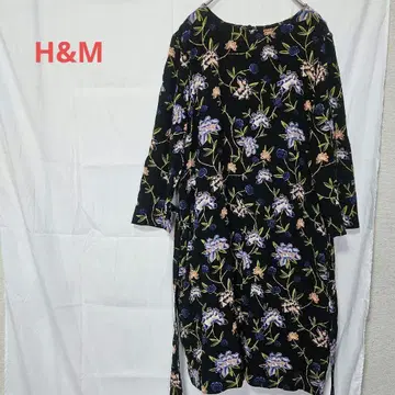 H&M 블랙 꽃무늬 원피스 [EUR44]