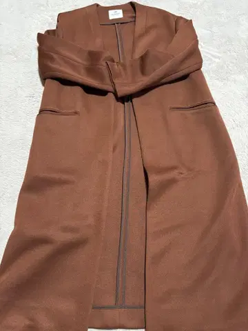 브라운 롱 코트 나노 유니버스