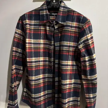 DSQUARED2 체크 무늬 플란넬 셔츠 48