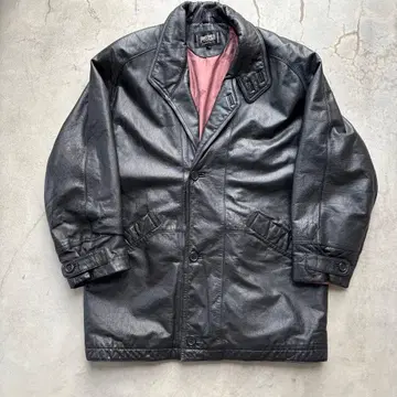 90s 00s 소가죽 레더 코트