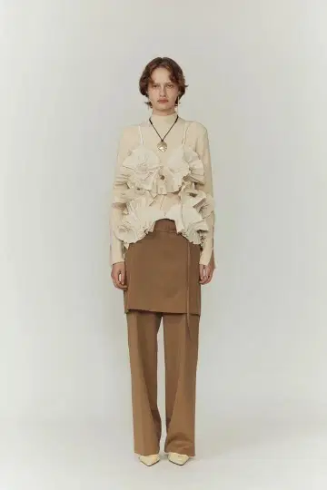 [ eaphi ] TWO-PIECE SKIRT TROUSERS