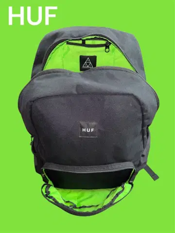 HUF 백팩 블랙/그린