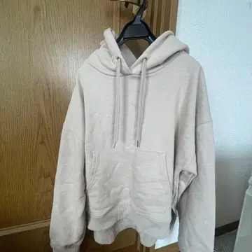 my.clozette 베이지 후드 부착 트레이닝복