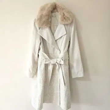 엑시즈팜 레이스 본딩 코트 롱 코트