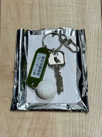 하이큐!! 트레이딩 고등학교 이름표기 열쇠 참 키링