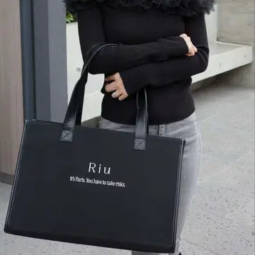 Riu Principal logo tote bag BLACK