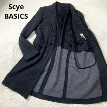 ScyeBASICS 울 코튼 캐시미어 린넨 체스터 코트 S