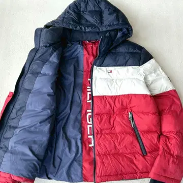 최근 모델 타미힐피거 다운 자켓 트리콜로르 XL 멀티