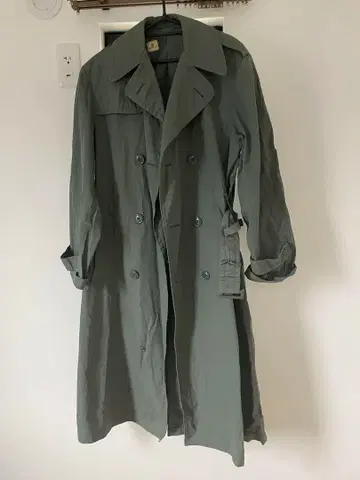 R274 미군 밀리터리 트렌치코트 36L