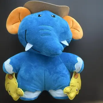 다베코 동물 파란 코끼리 봉제 인형 모자 포함
