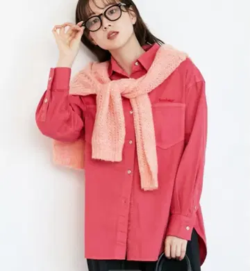 핑크 긴팔 셔츠 르 쿠르 블랑