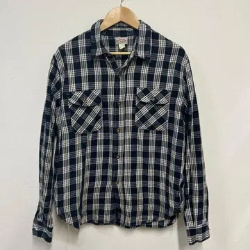 새상품급 조 맥코이 플란넬 셔츠 사이즈 16 네이비/화이트 체크