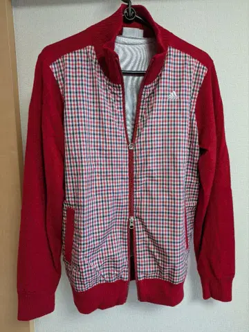 아디다스 안감 부착 더블 지퍼 스웨터 L 사이즈