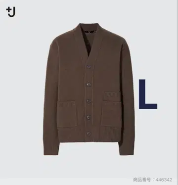 유니클로 +J 프리미엄 라무 V넥 가디건 니트 PLST theory