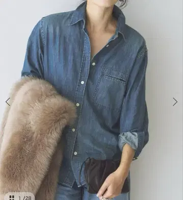 plage 데님 셔츠 미사용 새상품 택 포함