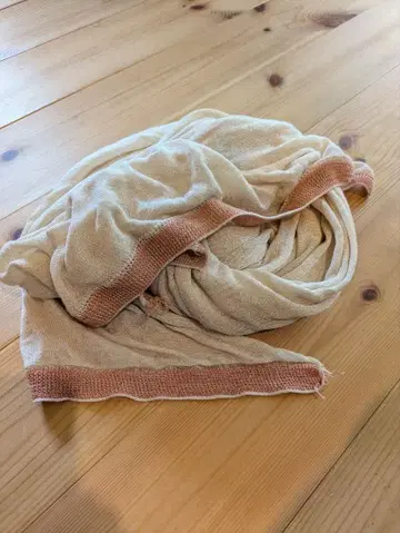천연 소재 롱 스톨