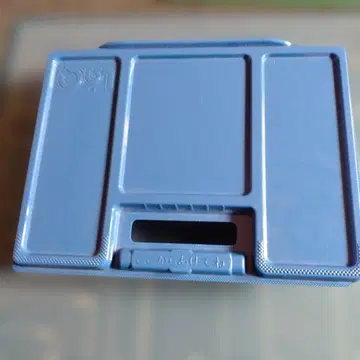 라큐 파랑 보관 케이스와 다색 블록