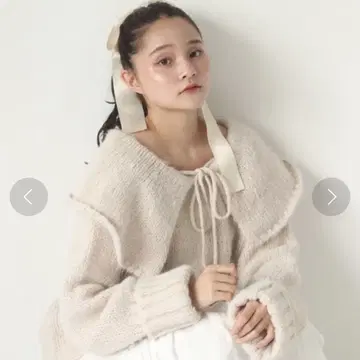성숙/러블리 muguet 뮤게 sailor ribbon knit
