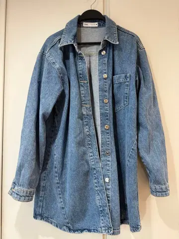 ZARA 오버 사이즈 데님 라이트 블루