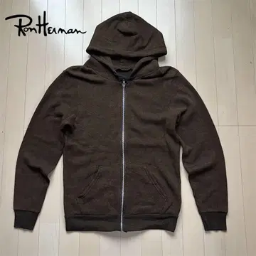 Ron Hurman 네프 가공 라이트 무게 풀 집업 맨투맨 후드티