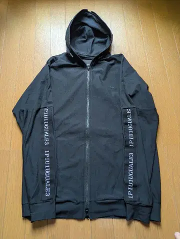 1PIU1UGUALE3 sport 풀 집업 후드티 블랙 V L 사이즈