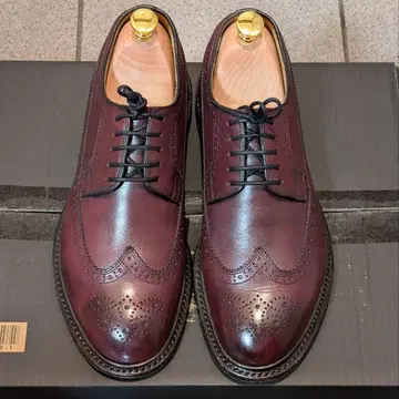 [ 25.5cm ] 리갈 REGAL 윙팁 가죽 밑창 와인
