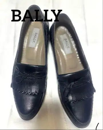 선착순 BALLY 천연 가죽 로퍼 블랙 남성용 26.5부터 27 정도