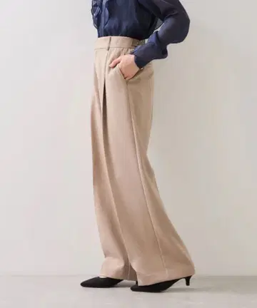 새상품 VIS 울리쉬 원턱 와이드 팬츠