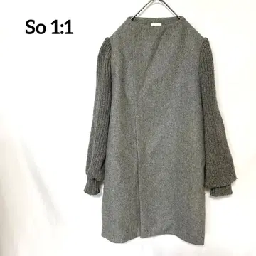 So 1:1 울 캐시미어 코트 그레이 프리