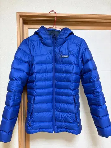 patagonia 후드 부착 다운 자켓 XS 파랑