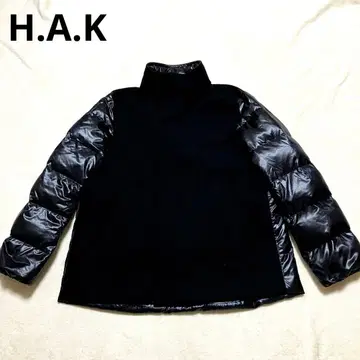 새상품급 [ H.A.K ] 울 절개 다운 자켓 블랙