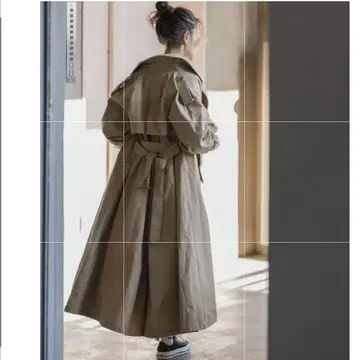 리그림 reglam 볼륨 트렌치코트 베이지 롱 플레어