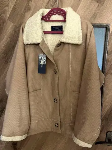 Honeysuckle Rose 코듀로이 보아 자켓 베이지 미사용