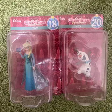 크리스마스 오너먼트 복권 2024년 엘사와 올라프 2체 세트