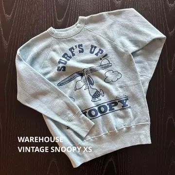 WAREHOUSE 빈티지 스누피 트레이닝복 XS 스카이블루