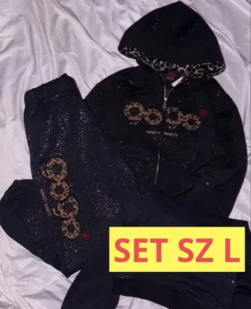 9090girl 셋업 OG Logo Glitter