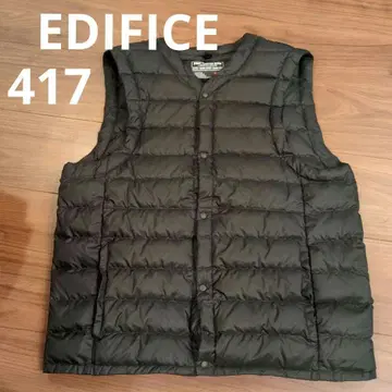 417 EDIFICE 포원세븐 에디피스 블랙 다운 베스트 L