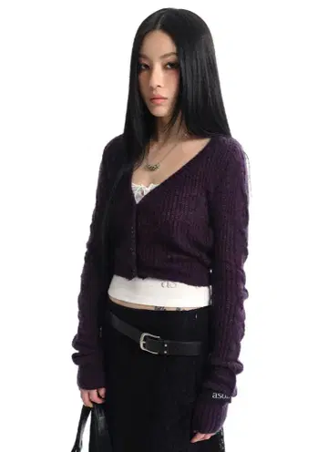 ason(아존) TWEETY CARDIGAN / PURPLE