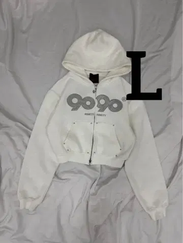 9090 girl OG Logo Glitter Hoodie