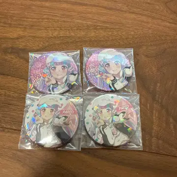 뱅드림 WEGO 캔뱃지 파레오 4개 세트