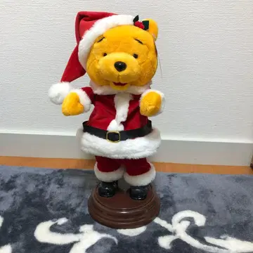 춤추는 푸우 산타 코스튬 봉제 인형