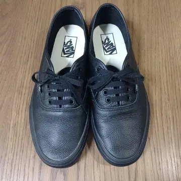 새상품급! 반스 오센틱 가죽 블랙