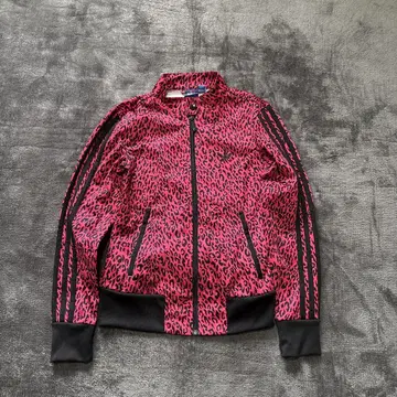 극미품 아디다스 트랙 자켓 저지 아노짱 레오파드 무늬 한국