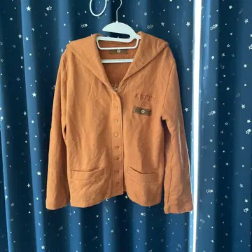 KETTY 세일러 카라 가디건 오렌지 브라운