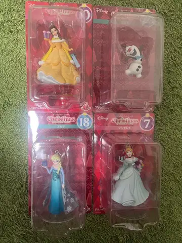 크리스마스 오너먼트 복권 2024 피규어 4개 세트