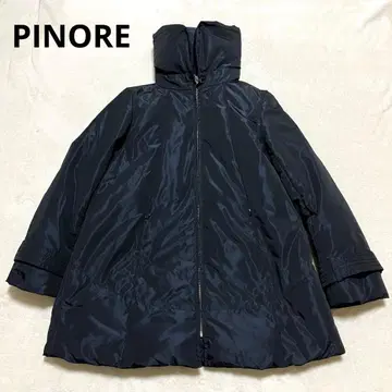 새상품급 [PINORE] 다운 코트 네이비 깃털 광택