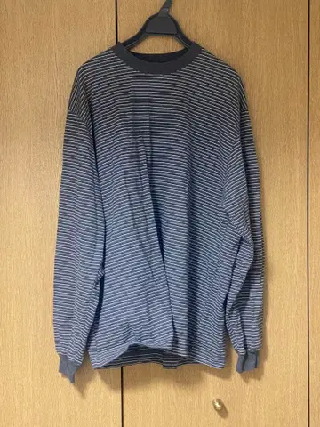 everyone border long sleeve t-shirt M