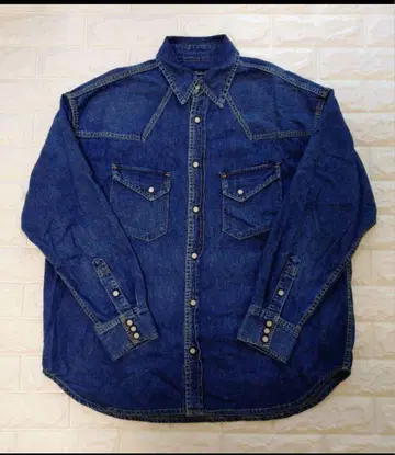 레미레리프 웨스턴 데님 네이비 라벨 아크네츠 한정판