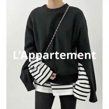 L'Appartement 캐시미어 크루넥 판초 니트 긴팔 22AW